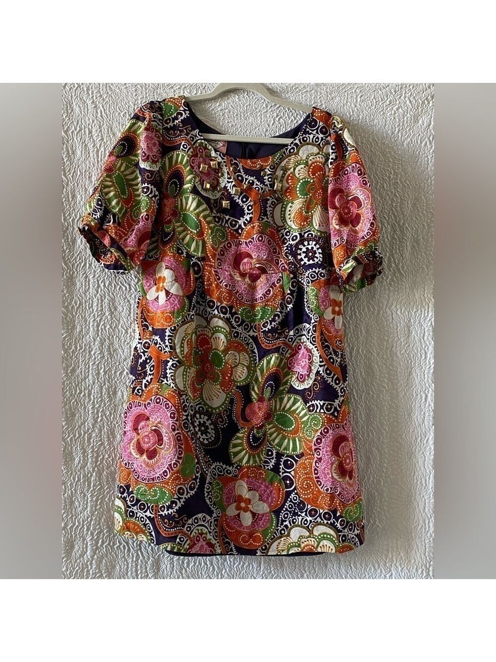Phoebe Couture Puff Sleeves Floral Mini Dress